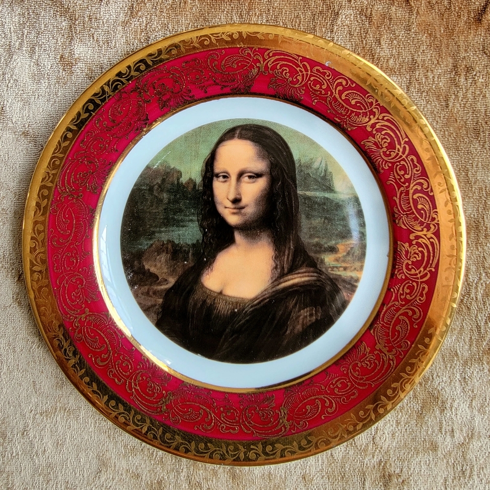 Mona Lisa Limoges Decorative Plate